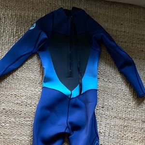 Roxy 3/2mm Syncro Back Zip Wetsuit - Blue size 6